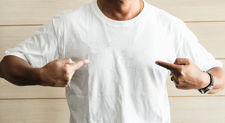 Playera publicitaria no acabe en pijama