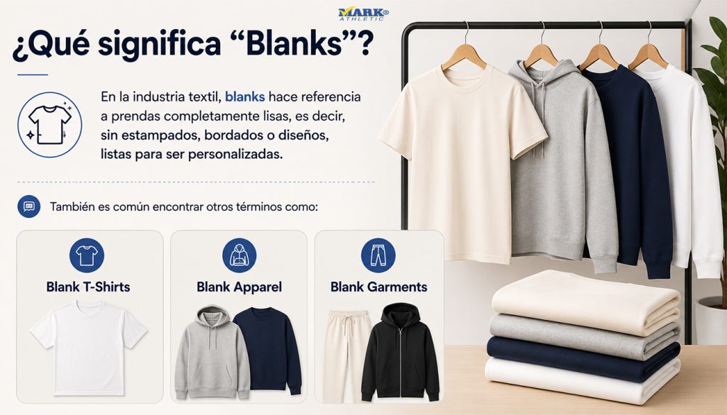 ¿Qué significa blanks? Prendas lisas para personalizar