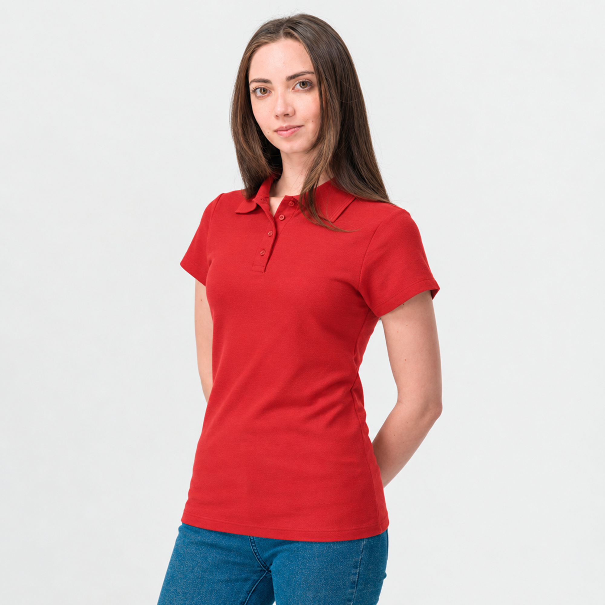 1452 Playera Tipo Polo Unisex  50% Poliéster 50% Algodón Peinado