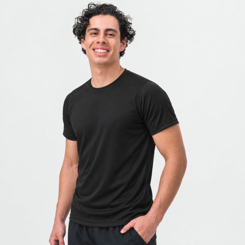 Playera Deportiva Triatlon Unisex - Negra