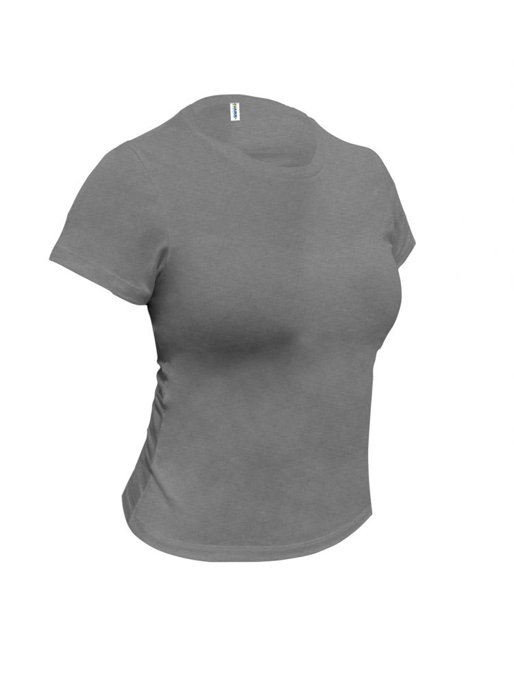 Cuello redondo 80% algodón peinado 20% poliéster jaspe premium