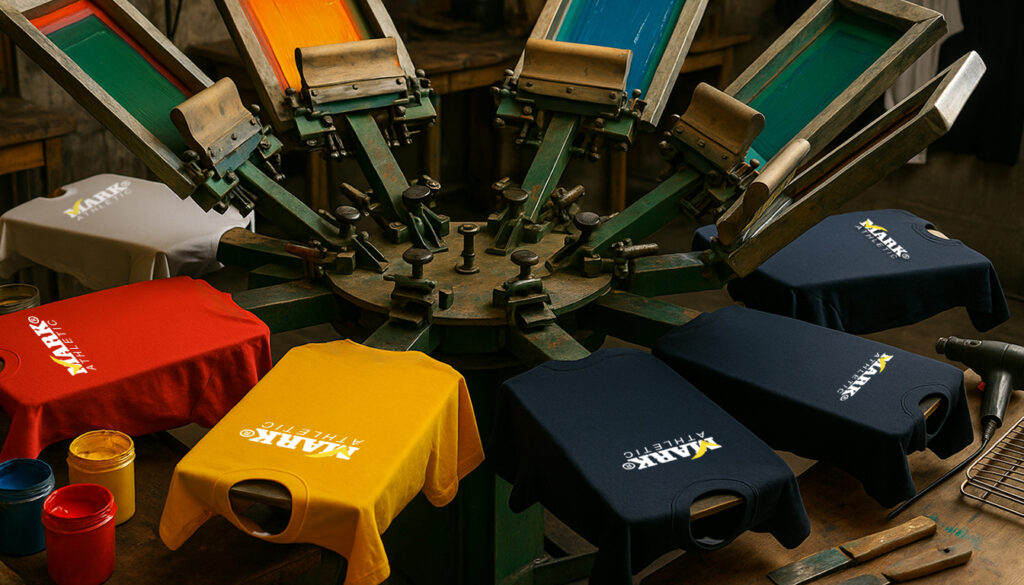 Pulpo de playeras, playeras mark, serigrafía, tintas para serigrafía, mark athletic, 100% poliéster, técnicas innovadoras