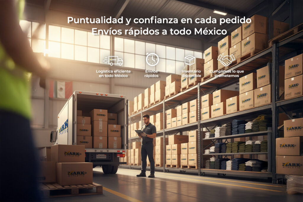 logística de entregas rápidas de playeras al mayoreo en México con inventario disponible y proveedor confiable