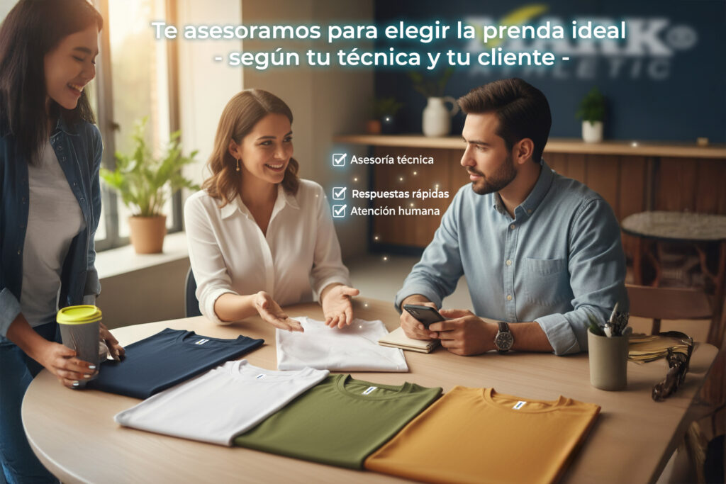 asesoría personalizada para elegir playeras al mayoreo en México según técnica como serigrafía DTF o sublimación
