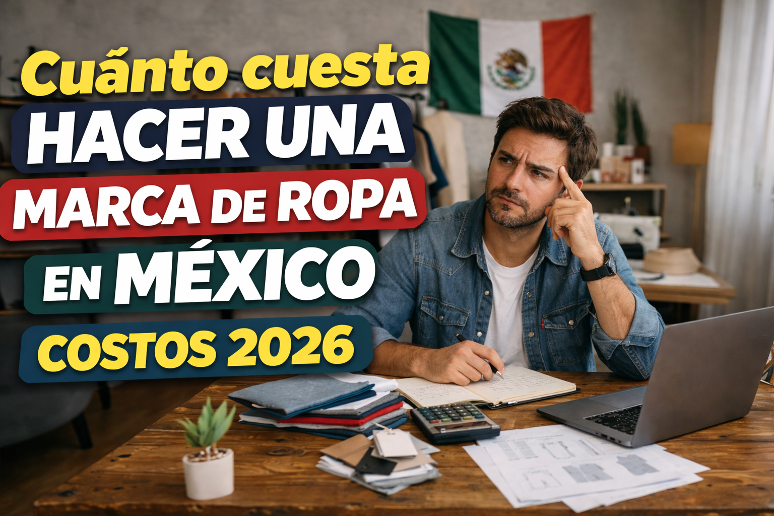 cuánto cuesta hacer una marca de ropa en México costos reales 2026 inversión negocio de playeras