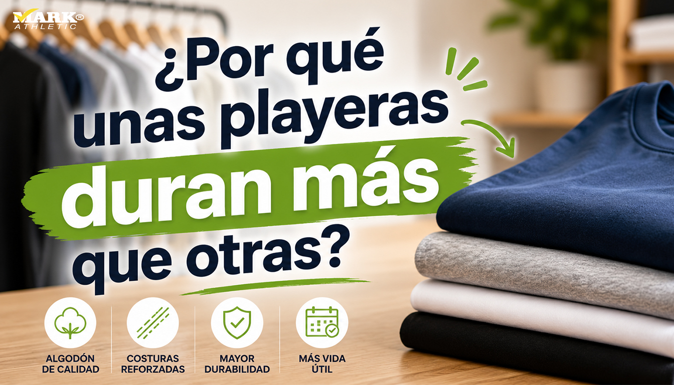 Playeras de calidad con algodón premium y costuras reforzadas para una mayor durabilidad y vida útil.