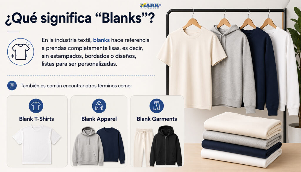 ¿Qué significa blanks? Prendas lisas para personalizar