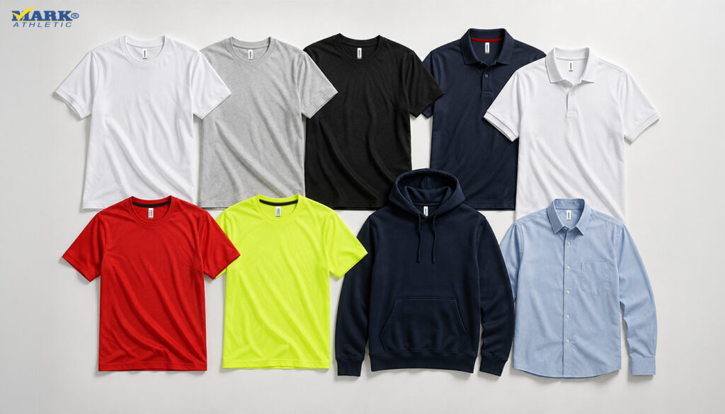 Variedad de prendas al mayoreo: playeras, polos, deportivas, sudaderas y camisas