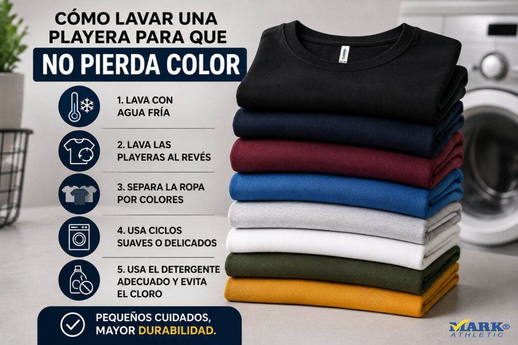 Cómo lavar playeras para que no pierdan color