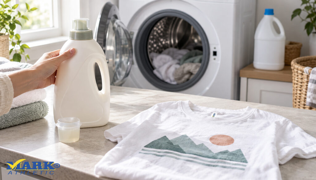 Detergente suave para lavar playeras estampadas sin usar cloro